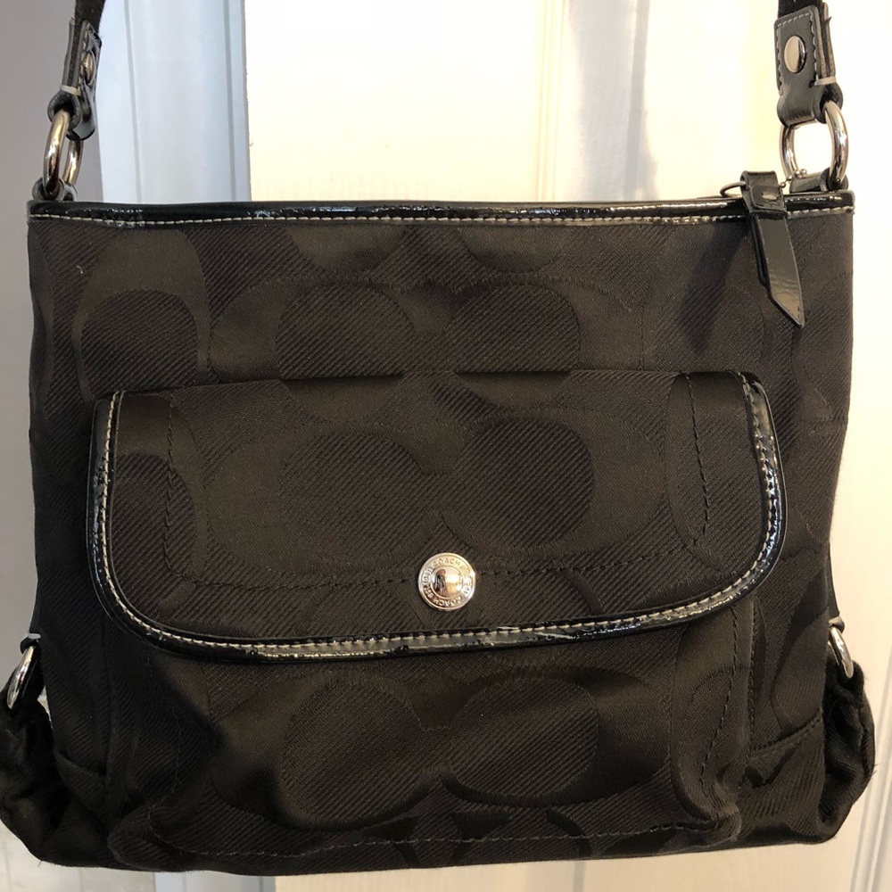 Coach black crossbody bag